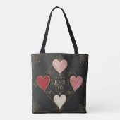 Art Deco Herzen der Leidenschaft Tasche (Rückseite)