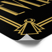 Art Deco herzlich willkommen zu unserem glückliche Poster (Ecke)