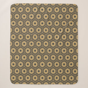 Art-Deco-hexagonale, nahtlose Vintage Tapete Sherpadecke