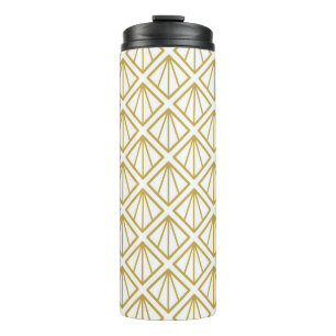 Art Deco Hintergrund. Kunst, Dekor, Muster, Vintag Thermosbecher