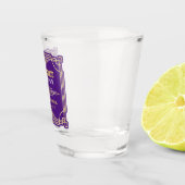 Art Deco Hochzeit Bridesmaid Gold Lila Gefallen Schnapsglas (Rechts)