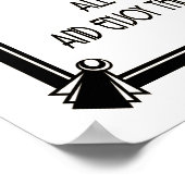 Art Déco - Hochzeit im GATSBY Poster (Ecke)