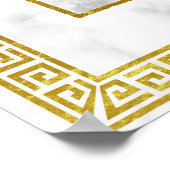 Art Deco Hochzeit Jubiläum Marmorroute Marbella Poster (Ecke)