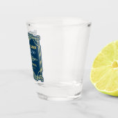 Art Deco Hochzeit Vater des Groom Gold Gefallen Schnapsglas (Rechts)