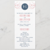 Art Deco Hochzeitsfeier Programm (Vorderseite)