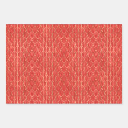 Art Deco Holiday Geschenkpapier Set (Vorderseite 3)