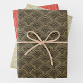 Art Deco Holiday Geschenkpapier Set (Beispiel)