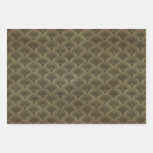 Art Deco Holiday Geschenkpapier Set (Vorderseite)