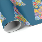 "Art Deco Holiday Tree" Weihnachtswrapping Paper Geschenkpapier (Rolleneckpunkt)