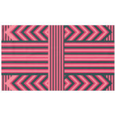 Art Déco Holzkohle Rosa Abstraktes elegantes Muste Tischdecke (Vorderseite (Horizontal))