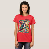 Art Deco Hummingbird Women's T-Shirt (Vorne ganz)