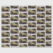 Art Deco Icelandic Pferd Geschenkpapier (Flach)