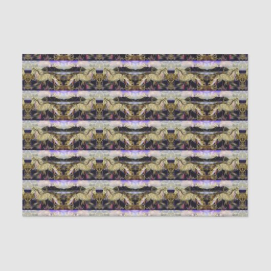 Art Deco Icelandic Pferd Seidenpapier (Vorderseite)