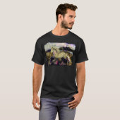 Art Deco Icelandic Pferd T-Shirt (Vorne ganz)