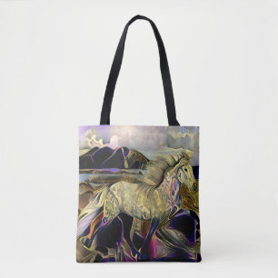 Art Deco Icelandic Pferd Tasche