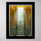 Art Deco Iconic Poster. Poster (Vorne)