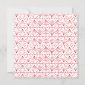 Art Deco II Moderne Einladung zur Hochzeit (Rückseite)