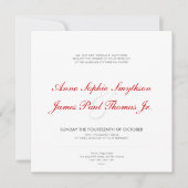 Art Deco II Moderne Einladung zur Hochzeit (Vorderseite)