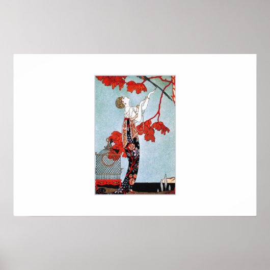 Art Deco Illustration von George Barbier Print Poster (Vorne)