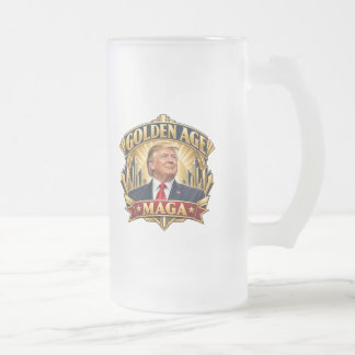 Art Deco im Goldenen Zeitalter, zweiseitig Mattglas Bierglas