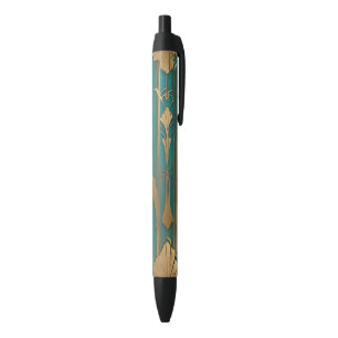 Art Deco in Blau und Gold Kugelschreiber