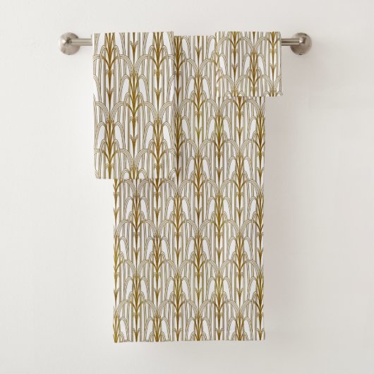 Art Deco in Gold Badhandtuch Set (Insitu)