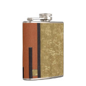 Art Deco in Gold und Beige Flachmann (Rechts)
