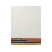 Art Deco in Gold und Beige Notizblock (Rotiert)