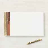 Art Deco in Gold und Beige Post-it Klebezettel (Auf Schreibtisch)