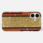 Art Deco in Gold und Tan Case-Mate iPhone Hülle (Rückseite (Horizontal))