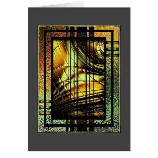 Art Deco in Grün und Gold (Vorne)