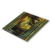 Art Deco in Grün und Gold Fliese (Seite)