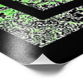 Art Deco in Grün und Gold Fotodruck (Ecke)