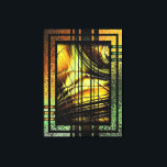 Art Deco in Grün und Gold Leinwanddruck<br><div class="desc">Art Deko Stil digitales Design in Honiggolden,  Grüntönen,  goldbraun,  und schwarz.</div>