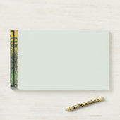 Art Deco in Grün und Gold Post-it Klebezettel (Auf Schreibtisch)