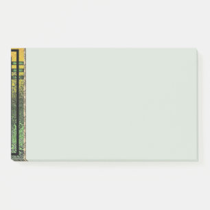 Art Deco in Grün und Gold Post-it Klebezettel