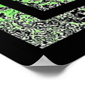 Art Deco in Grün und Gold Poster (Ecke)