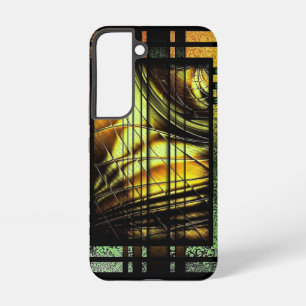 Art Deco in Grün und Gold Samsung Galaxy Hülle