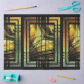 Art Deco in Grün und Gold Seidenpapier (Basteln)