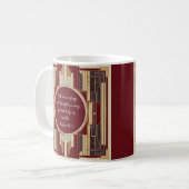Art Deco individuell anpassbare herunterladbare Bi Kaffeetasse (Vorderseite Links)