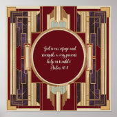 Art Deco individuell anpassbare herunterladbare Bi Poster (Vorne)