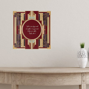 Art Deco individuell anpassbarer herunterladbarer Poster