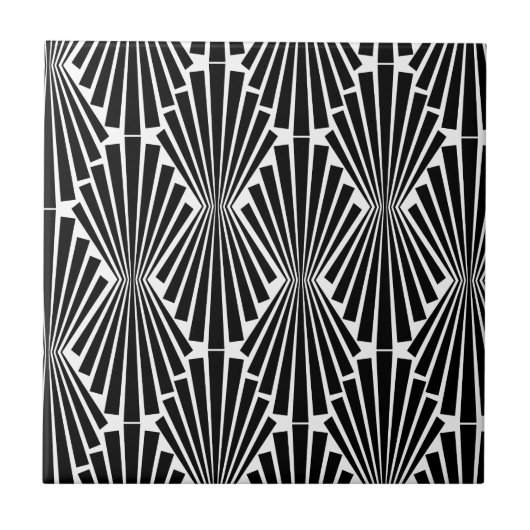Art Deco individuelles Muster Fliese (Vorderseite)