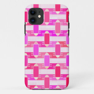 Art Deco Industrial Chic - pink, fuchsia, orchid Case-Mate iPhone Hülle