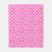 Art Deco Industrial Chic - pink, fuchsia, orchid Fleecedecke (Vorderseite)