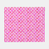 Art Deco Industrial Chic - pink, fuchsia, orchid Fleecedecke (Vorderseite (Horizontal))