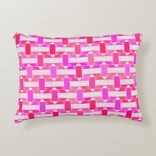 Art Deco Industrial Chic - pink, fuchsia, orchid Zierkissen