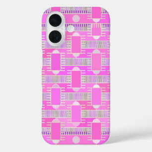Art Deco Industrial chic - pink, mauve iPhone 16 Hülle