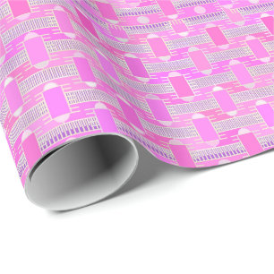 Art Deco Industrial chic - pink, mauve Geschenkpapier