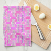 Art Deco Industrial chic - pink, mauve Geschirrtuch (Viertel Falte)